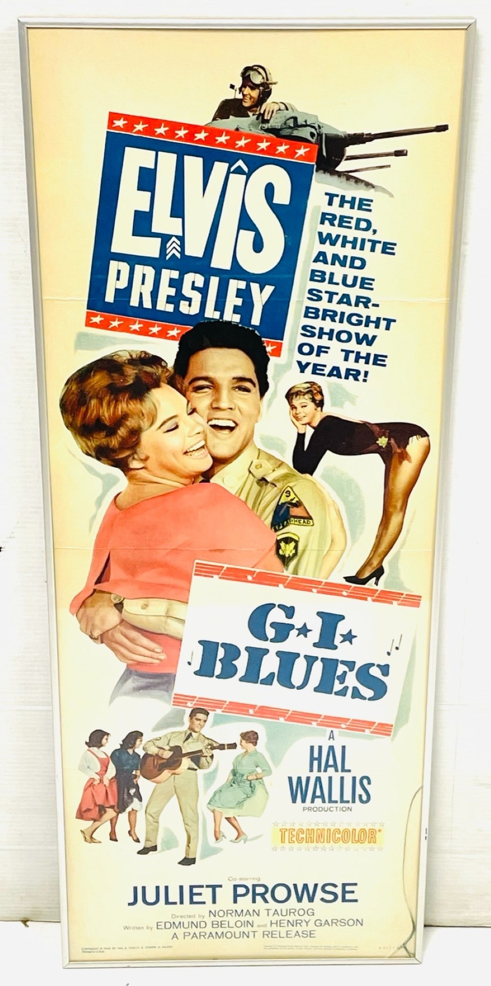 1960 Elvis Presley G.I. Blues Movie Poster (1 of 8)