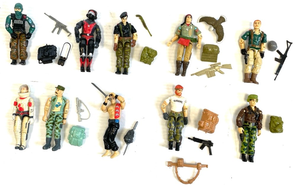 (10)G.I. Joe 8? Action Figures with Accessories (1 of 11)