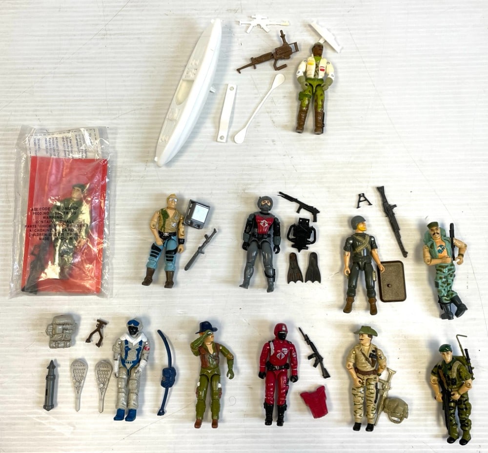 (11) G.I. Joe 8? Action Figures with Accessories (1 of 10)