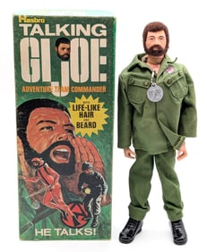 Vintage Hasbro Talking GI Joe Adventure Team Commander Figure #7400 w/ Box