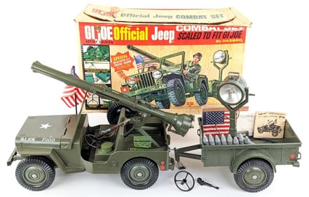 Vintage Hasbro GI Joe Official Jeep Combat Set w/ Box