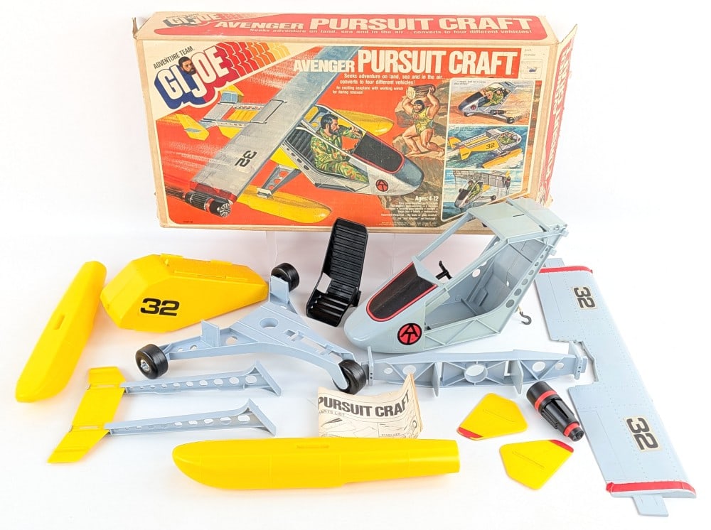 Vintage Hasbro GI Joe Avenger Pursuit Craft w/ Box (1 of 11)