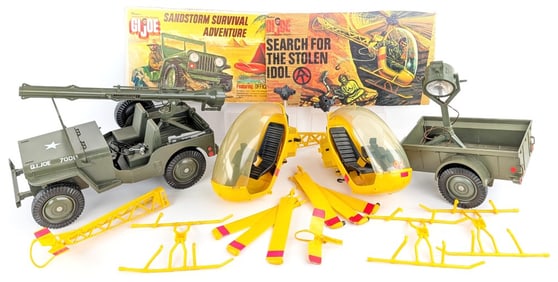 Vintage Hasbro GI Joe Jeep and Helicopters