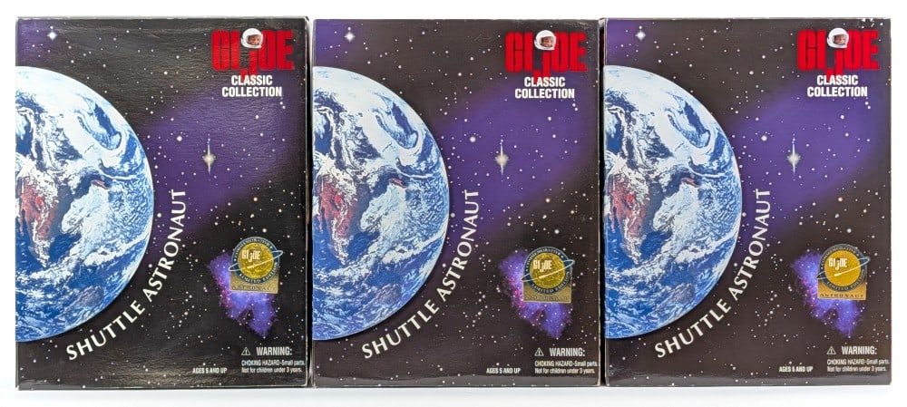 (3) Hasbro GI Joe Shuttle Astronaut Action Figures (1 of 17)