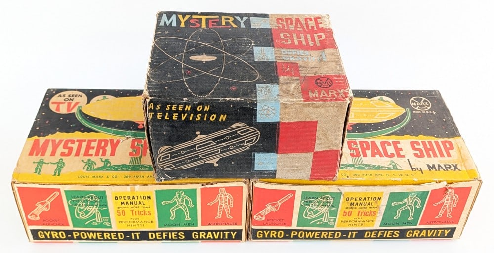 (3) Vintage Marx Mystery Space Ship Sets w/ Boxes (1 of 17)