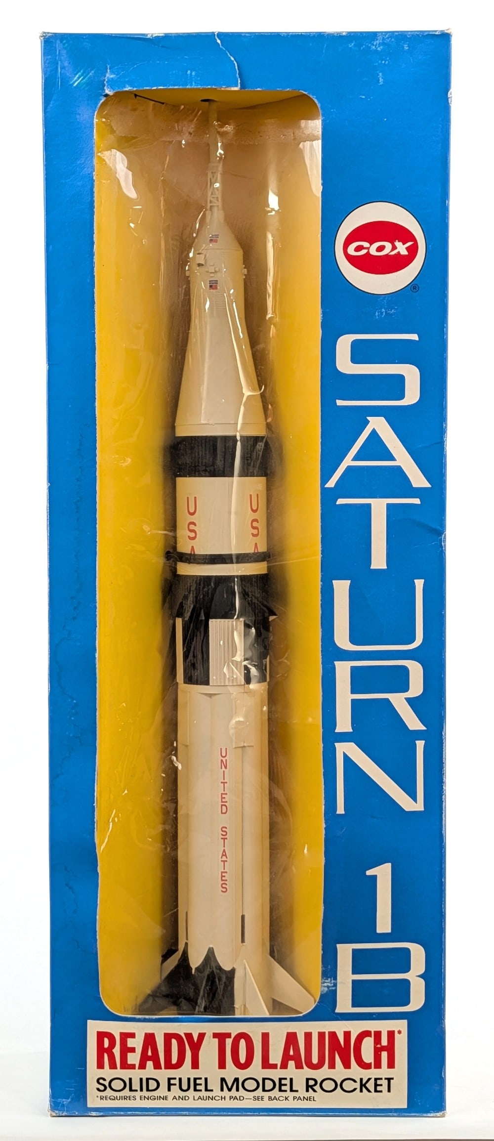 Cox Saturn 1B ready To Launch Solid Fuel Model Rocket - Sealed (1 of 8)