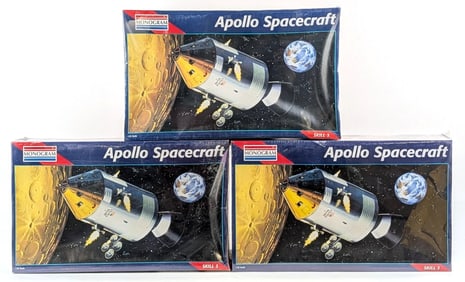 (3) 1/32 Scale Monogram Apollo Spacecraft Model Kit - Sealed