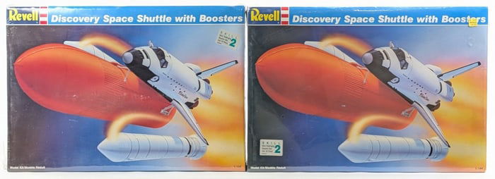 (2) 1/144 Revell Discovery Space Shuttle with Boosters Model Kit - Sealed
