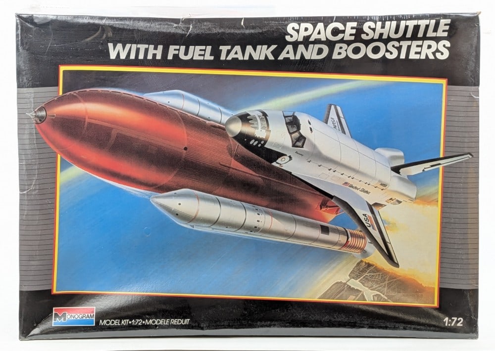 1/72 Scale Monogram Space Shuttle with Fuel Tank and Boosters Model Kit - Sealed (1 of 4)