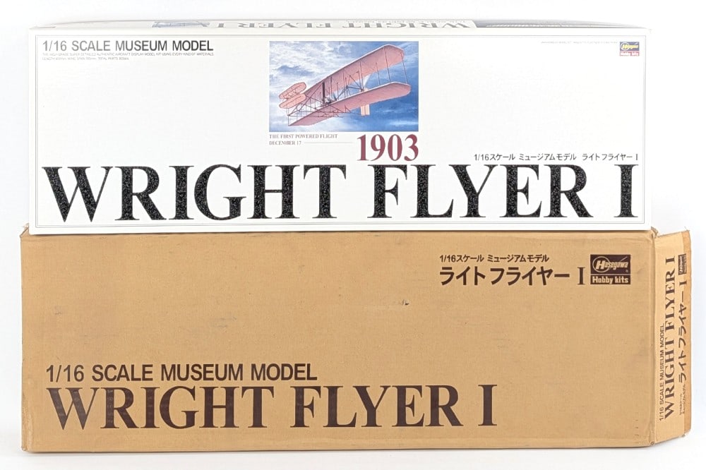 1/16 Scale Hasegawa 1903 Wright Flyer I Museum Model Kit - NIB (1 of 7)