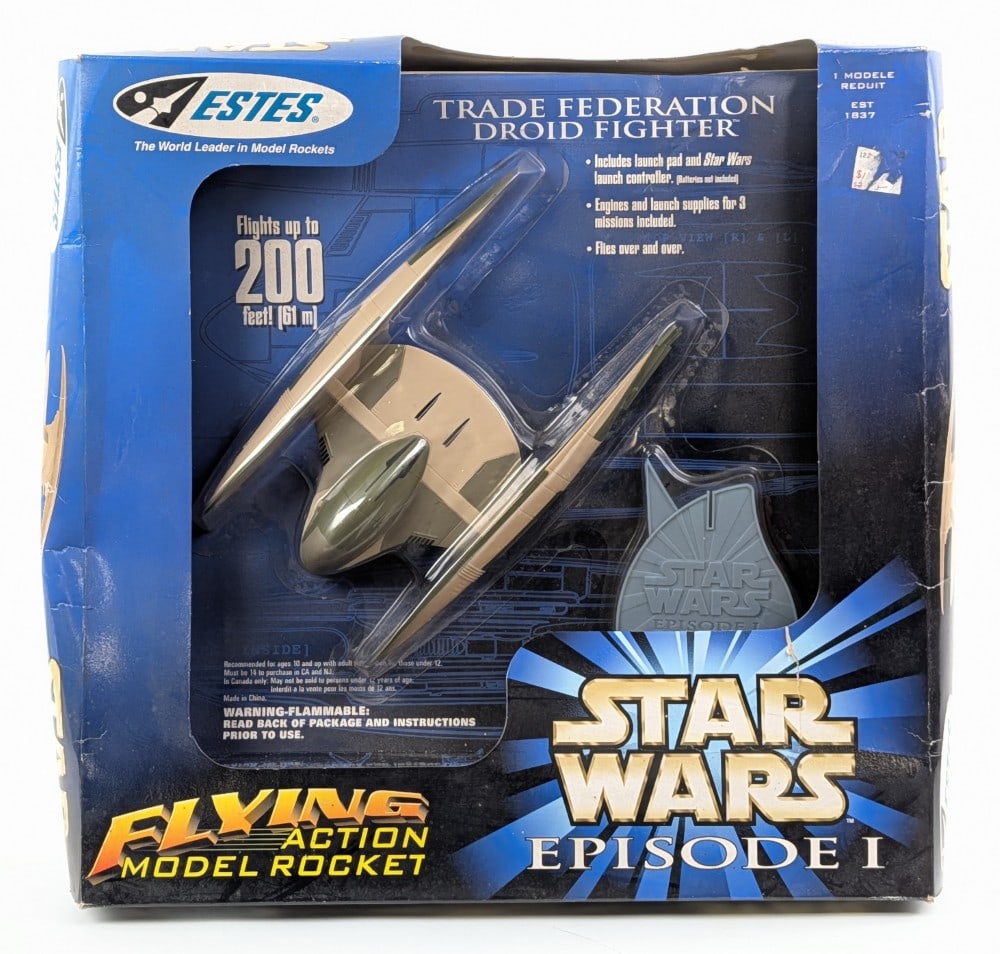 Estes Star Wars Trade Federation Droid Fighter Flying Action Model Rocket - NIB (1 of 7)