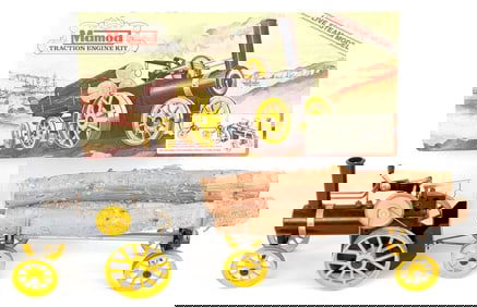 Mamod Steam Engine Tractor w/ Log Trailer