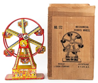 J. Chein Tin Windup No. 172 Ferris Wheel w/ Box