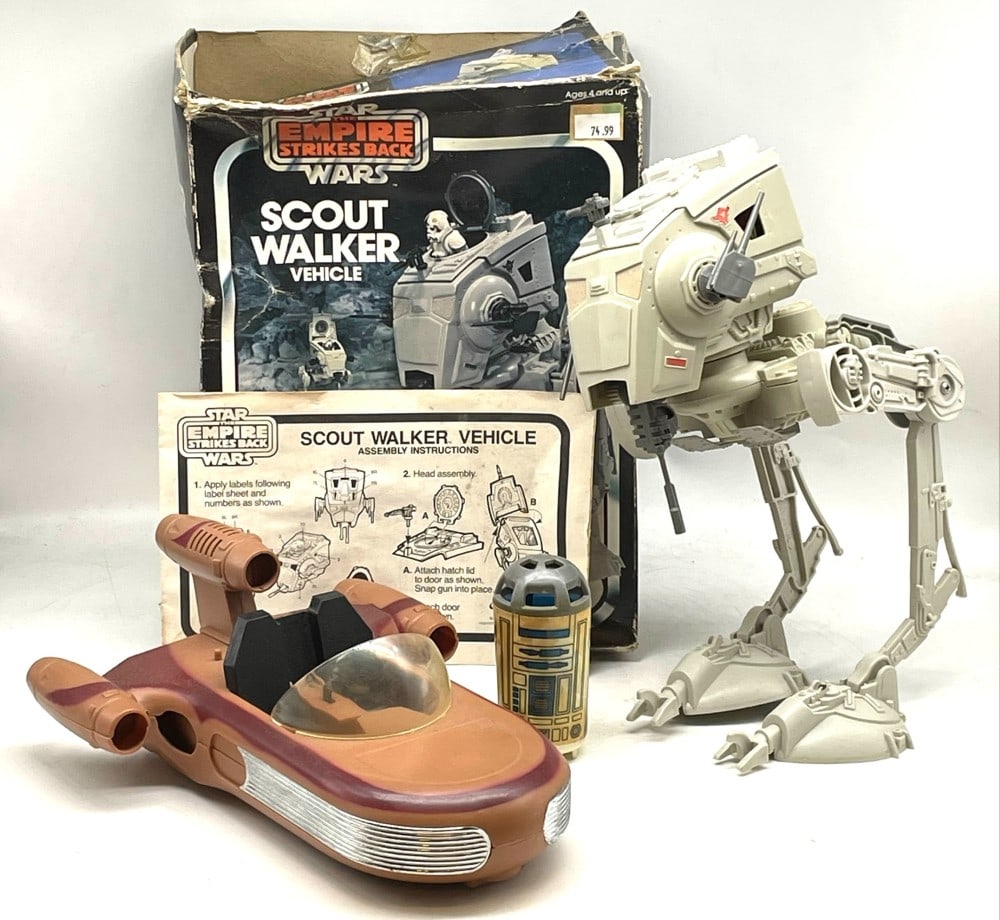 Vintage Star Wars Scout Walker and Land Speeder Vehicle (1 of 10)