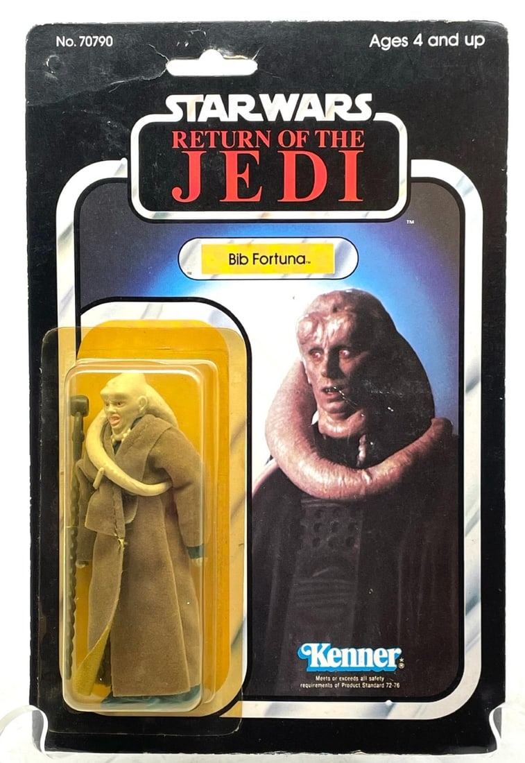 1983 Kenner Star Wars Bib Fortuna Figure: 1983 Kenner Star Wars Bib Fortuna Figure. Figure is in overall good condition and has Edge-ware and creases.