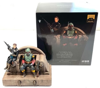 Star Wars Boba Fett and Fennec Shand on Throne