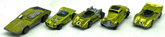 (5) Vintage Redline Hot Wheels
