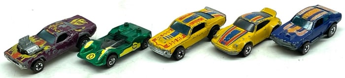 (5) Vintage Redline Hot Wheels