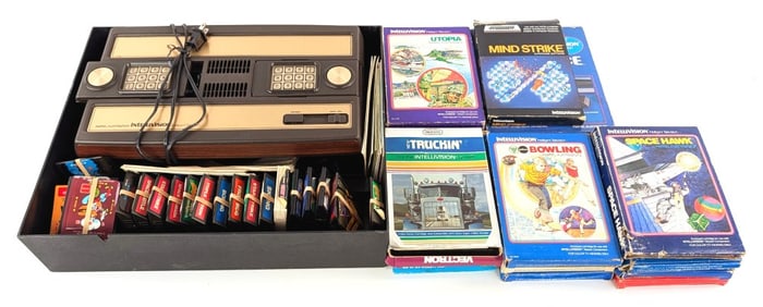 Vintage Mattel Intellivision Console w/ Games