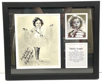 Shirley Temple Signed Black and White Photograph