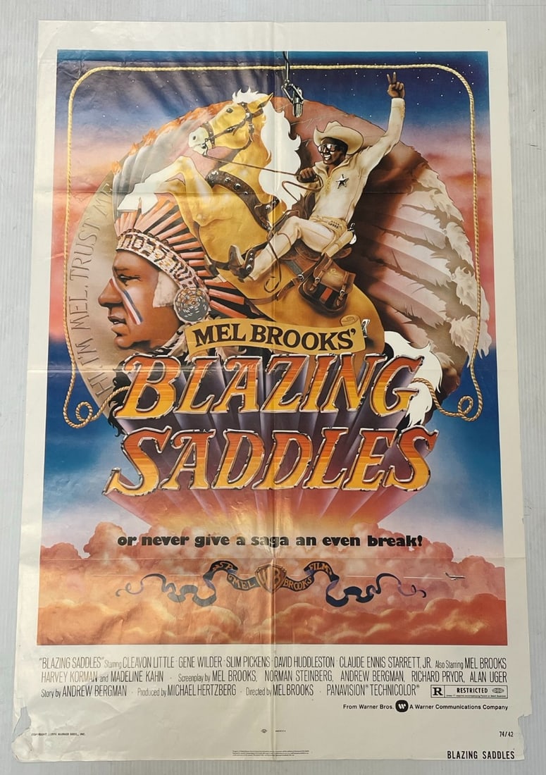 1974 Mel Brooks? Blazing Saddles Movie Poster: Update