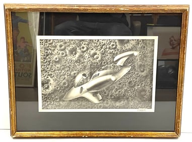 1970 Richard Corben Signed Spaceship Print