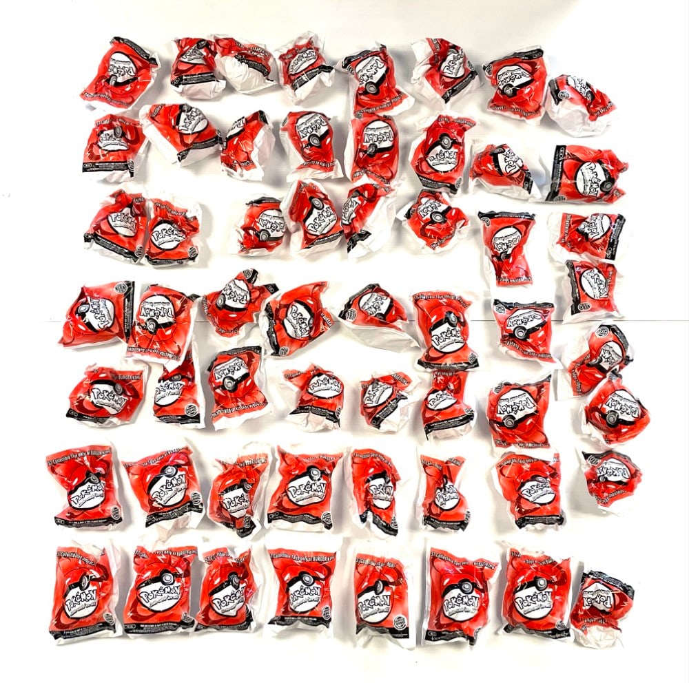 (57) 1998 Burger King Pokemon Figures: (57) Complete 1998 Burger King Pokemon Figures. Packages are Sealed and Unopened