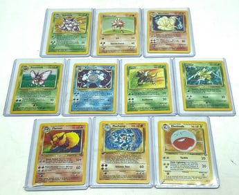 (10) Pokemon Holo Trading Cards
