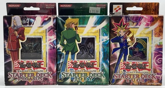 (3) 1996 Yu-Gi-Oh Starter Decks