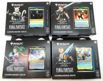 (4) Magic The Gathering Final Fantasy Commanders Deck