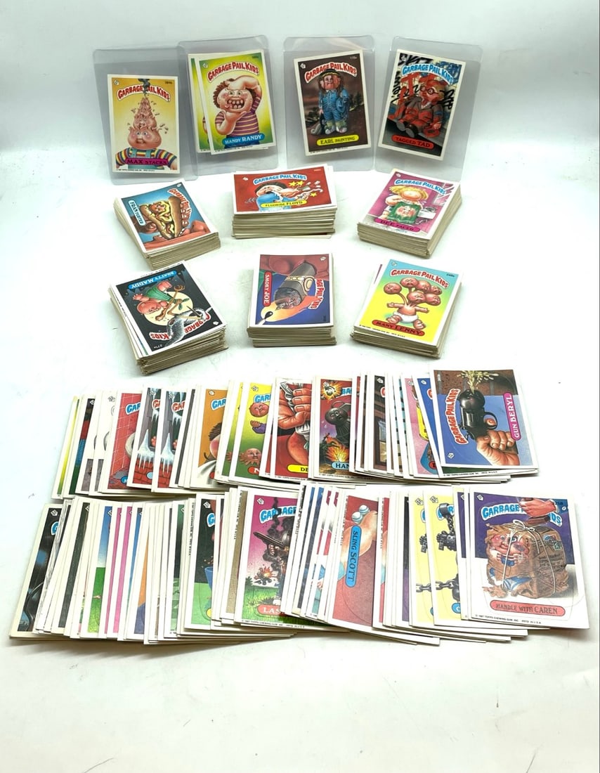 300+ Garbage Pail Kids Sticker Cards: 300+ Garbage Pail Kids Sticker Cards. Cards are from various Sets and Varying Condition.