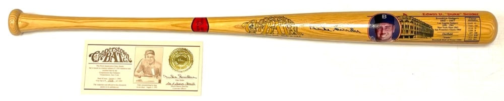Duke Snider Signed Cooperstown Limited Edition Bat: Duke Snider Signed Cooperstown Limited Edition Bat. Members Exclusive 222/1000 Famous Players Series with COA. Autograph is Signed in Blue Marker.
