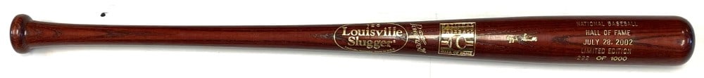 2002 National Baseball HOF Limited Edition Bat. (1 of 5)