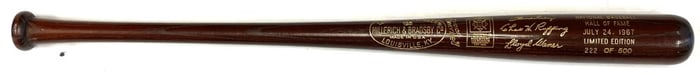 1967 National Baseball HOF Limited Edition Bat