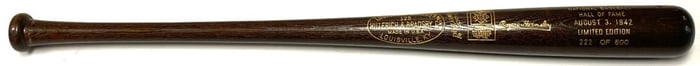 1942 National Baseball HOF Limited Edition Bat