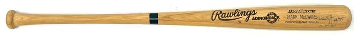 Mark McGwire Signed Rawlings Baseball Bat