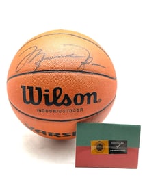 Michael Jordan Signed Wilson Upper Deck Basketball