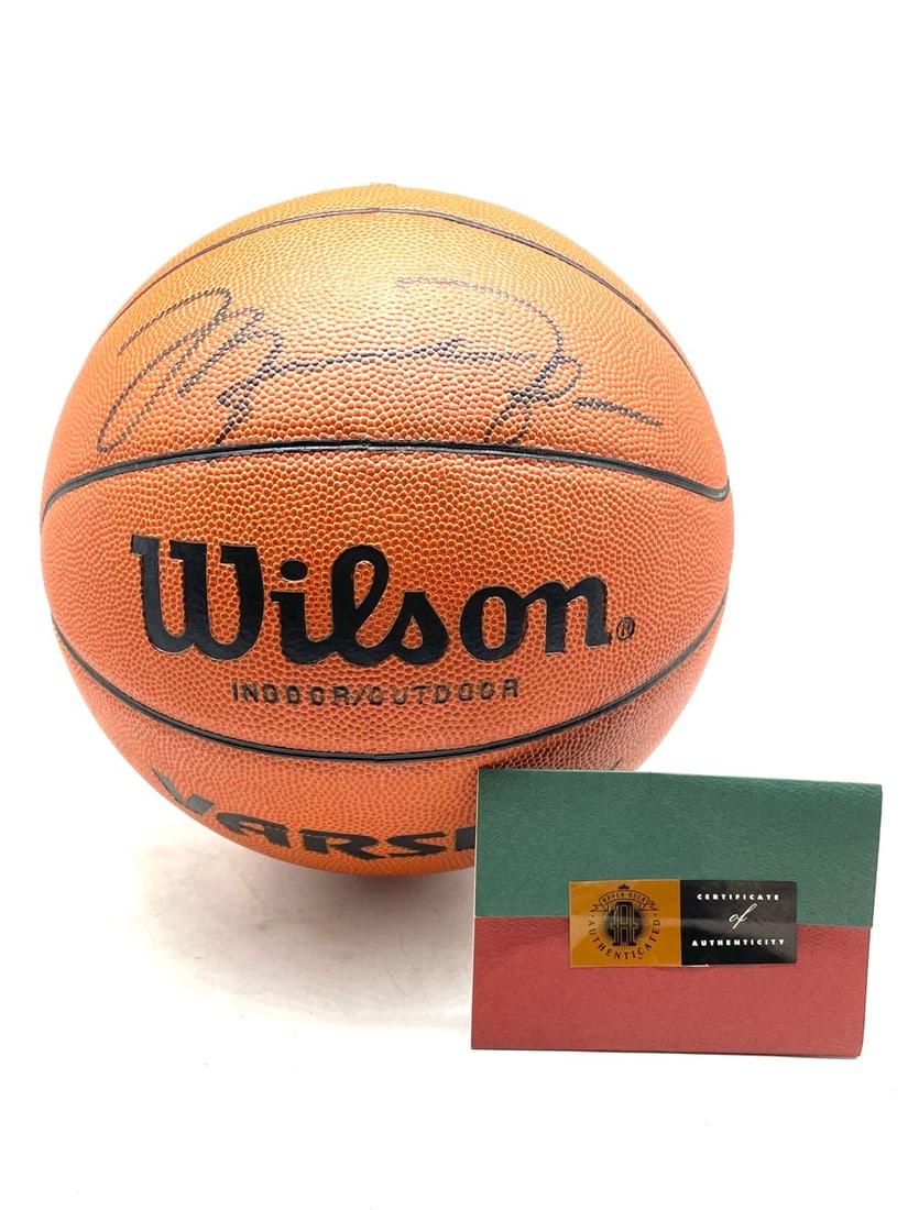 Michael Jordan Signed Wilson Upper Deck Basketball (1 of 7)