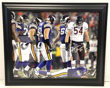 Brian Urlacher Signed Framed Photograph