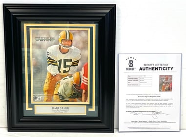 Bart Star Signed Magazine Cover