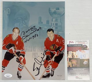 Bobby Hull and Stan Mikita Signed Photograph
