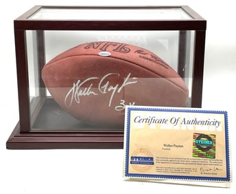 Walter Payton Signed Wilson Football