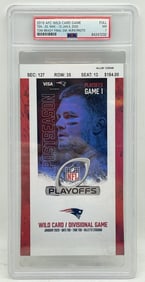 2019 Tom Brady?s Last Game with Patriots Unused Ticket