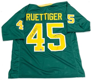 Rudy Ruettiger Signed Jersey with ?The Play? Inscribed