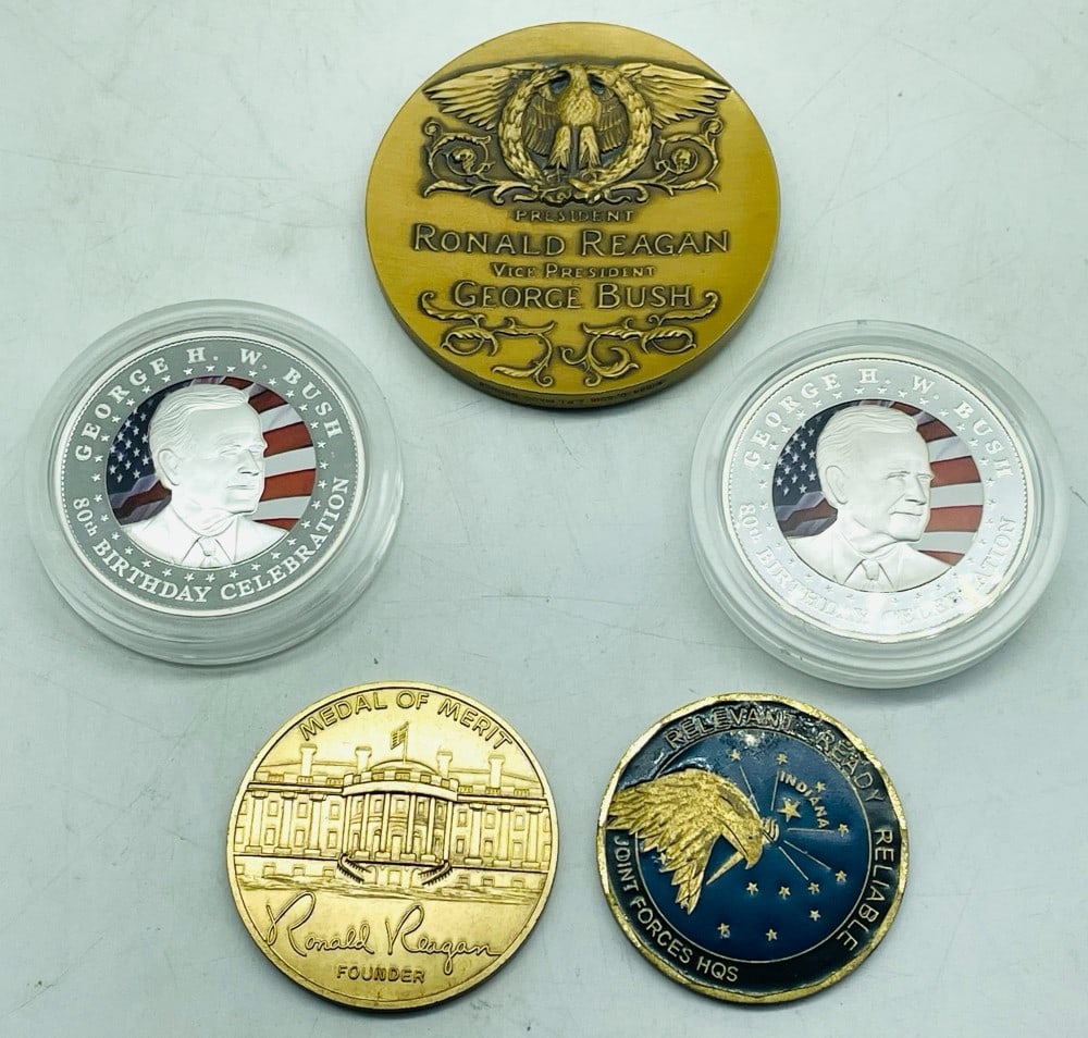 (5) Commemorative Presidential Coins and Tokens (1 of 11)