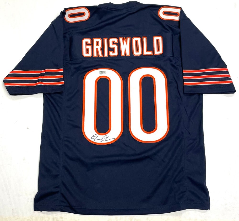 Chevy Chase Signed Chicago Bears Jersey: Chevy Chase Signed Chicago Bears Jersey. Christmas Vacation Clark Griswold Beckett Authenticated Jersey