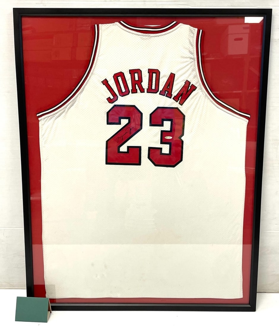 Upper Deck Authentic Michael Jordan Autographed Jersey in Frame (1 of 9)