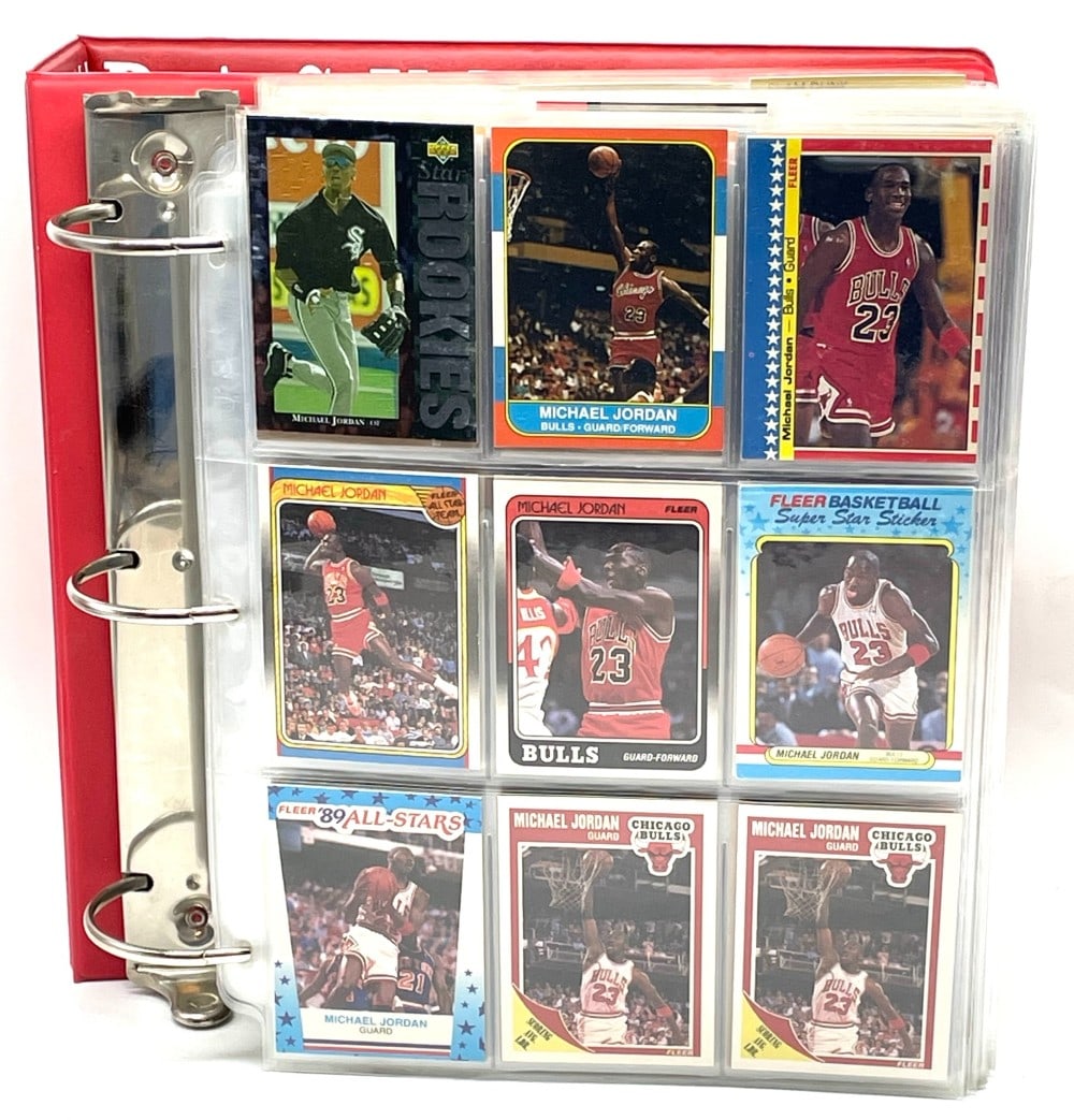 800+ Michael Jordan Basketball and Baseball Cards (1 of 20)
