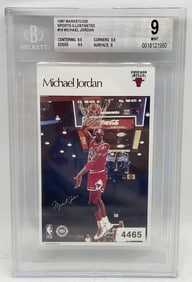 1987 Michael Jordan Sports Illustrated Marketcom Beckett 9