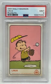 LINUS Rookie Dolly Madison Baseball Trading Card PSA 9 Mint POP 1